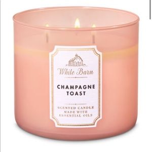 champagne toast candle